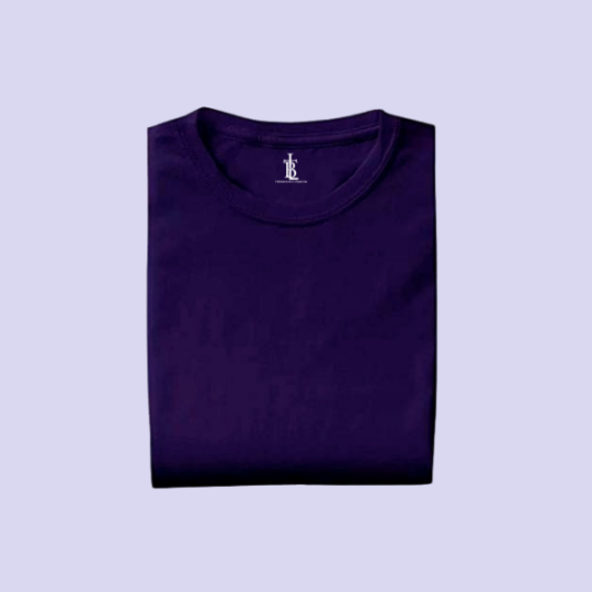 BlackTree Half Sleeves 180 GSM T-Shirts for Men Cotton (Navy Blue)