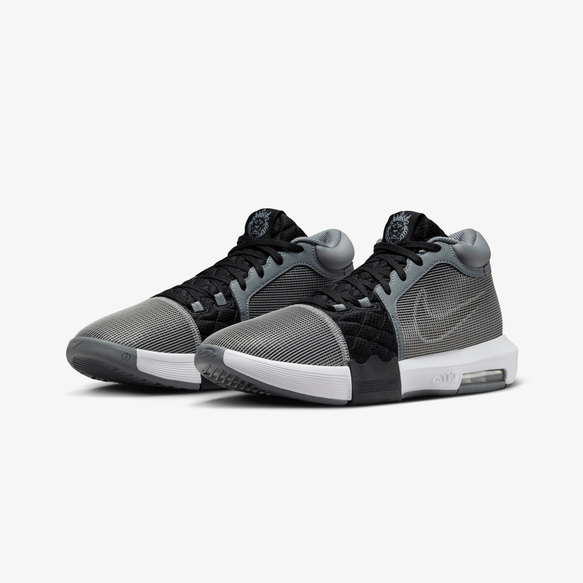 Nike | LEBRON WITNESS 8 EP { COOL GREY/WHITE-BLACK - view 3