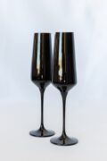 Estelle Colored Glass Estelle Colored Champagne Flute - Set of 2 {Black}