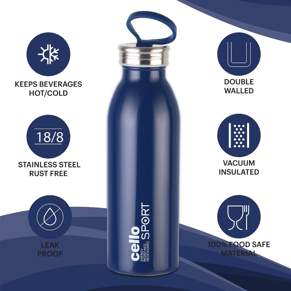 Cello Nios Flask, Vacusteel Water Bottle - view 11