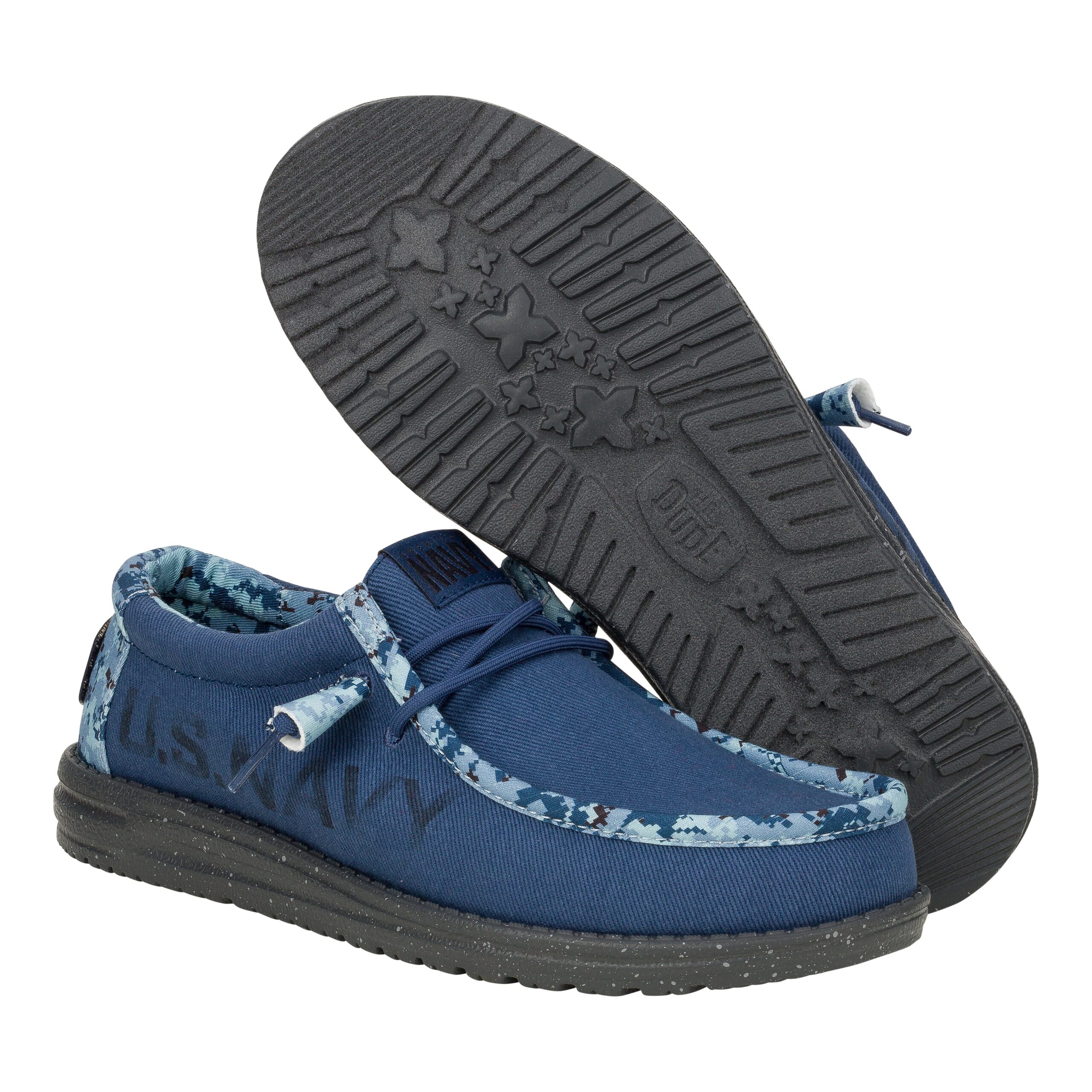 HEYDUDE shoes Wally US Navy - Blue Camo – Men's - view 3