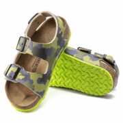 Birkenstock Milano Kids Birko-Flor – Blue Blue/Desert Soil Camo Lime Aqua