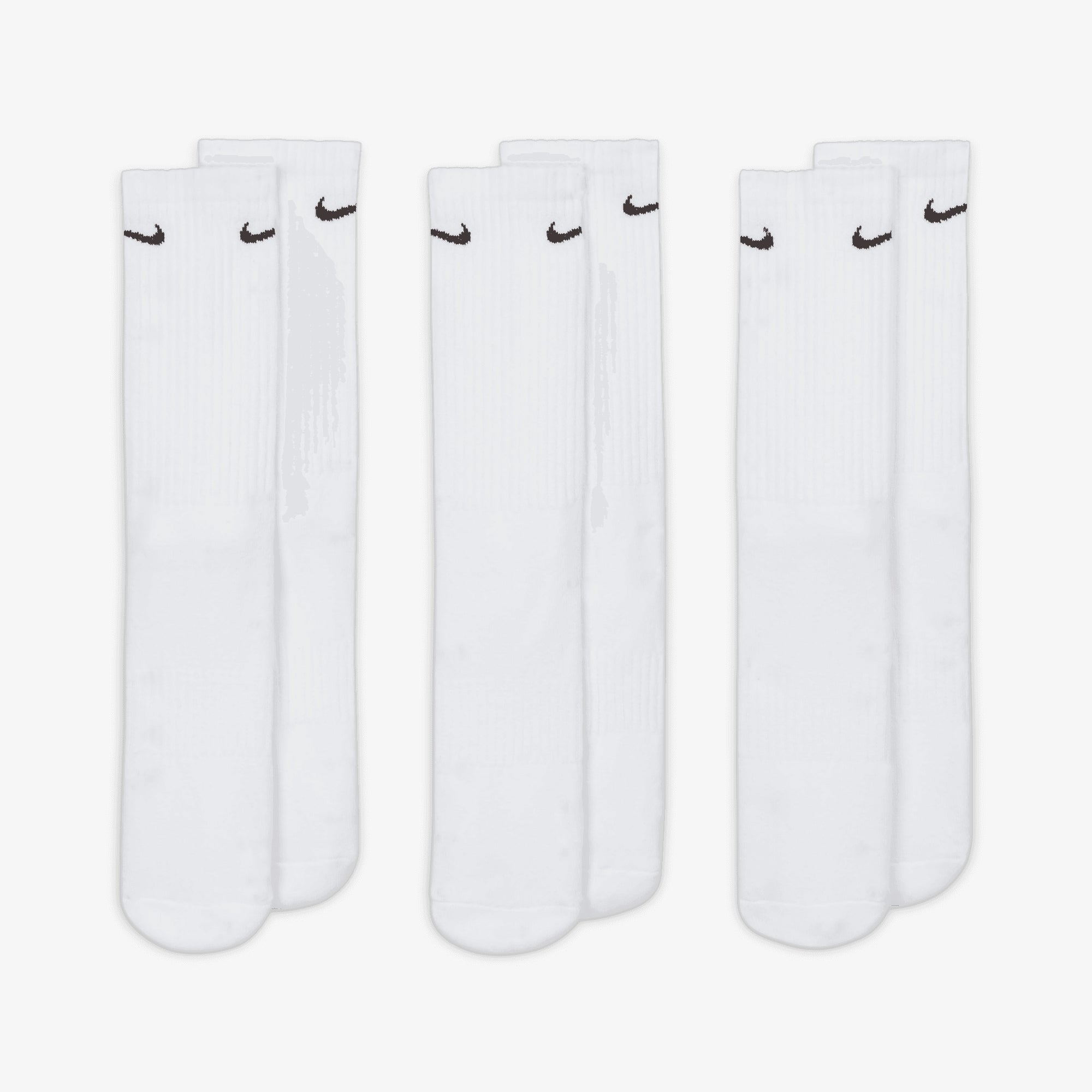 Nike | Everyday Cushioned Training Crew Socks { White/black - view 3