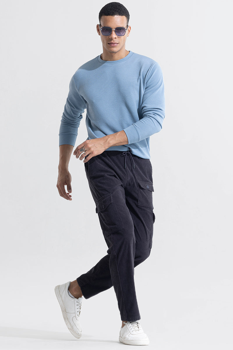 BlackTree Cullin Iron Grey Corduroy Cargo Pant - view 4