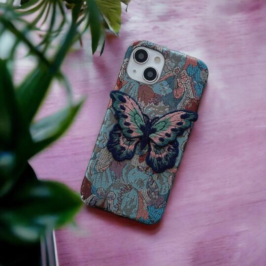 Peeperly Butterfly Embroidery Luxe Case – No Color