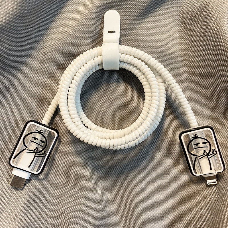 Peeperly Quirky Anime Expression Adapter And Cable Protector Kit - view 4
