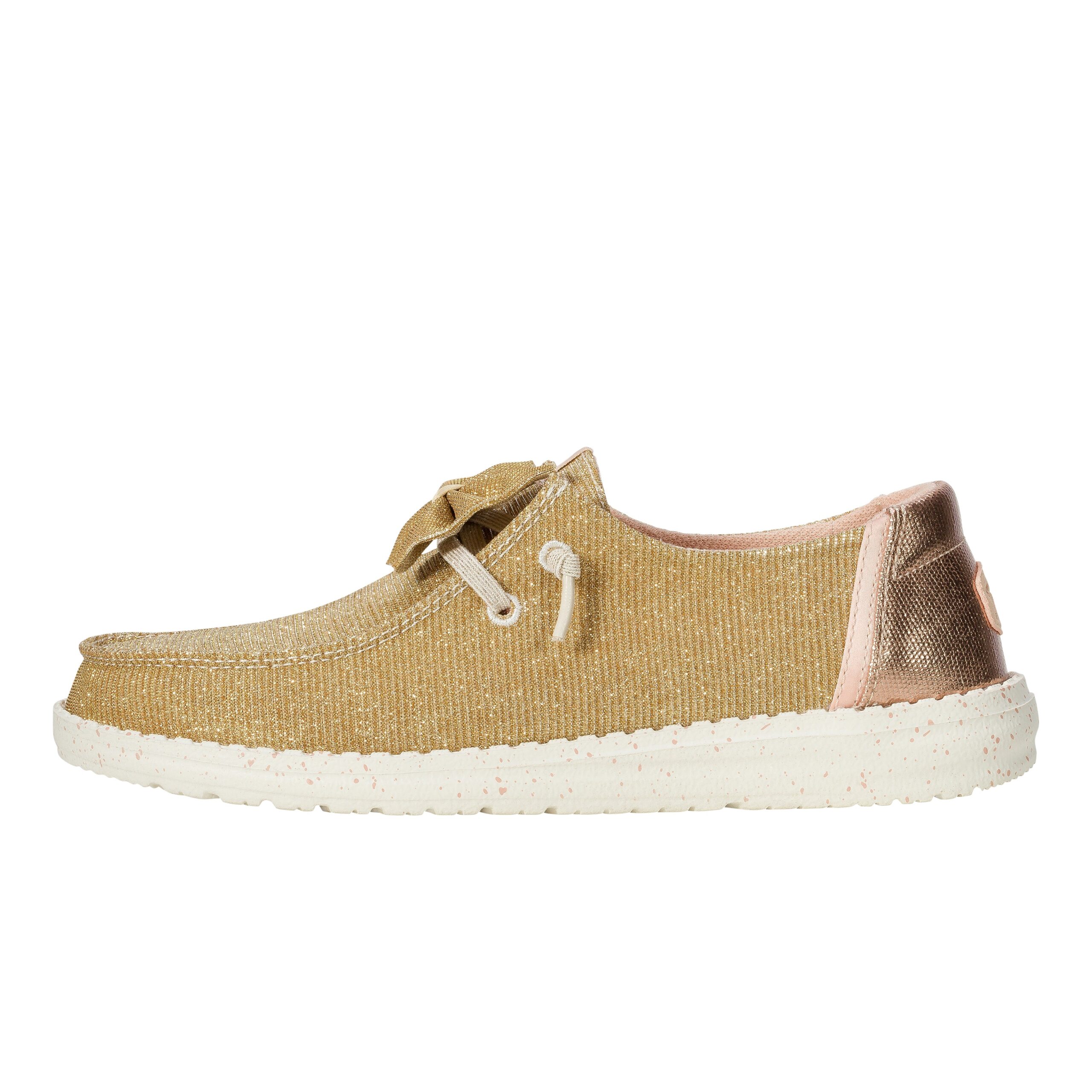 HEYDUDE shoes Wendy Sparkle Bow - Rose Gold – Women's