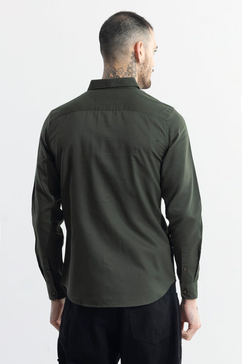 SNITCH Kameron Olive Shirt - view 6