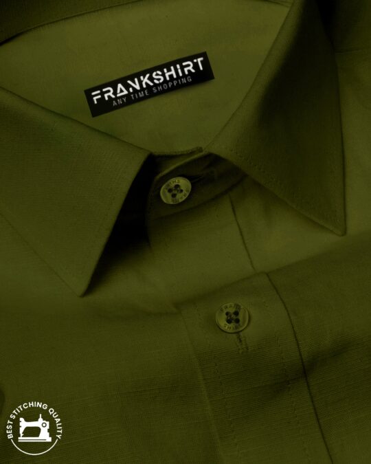 BlackTree Bottle Green I Formal Shirt I Regular Fit I 100% Cotton Shirt - view 2