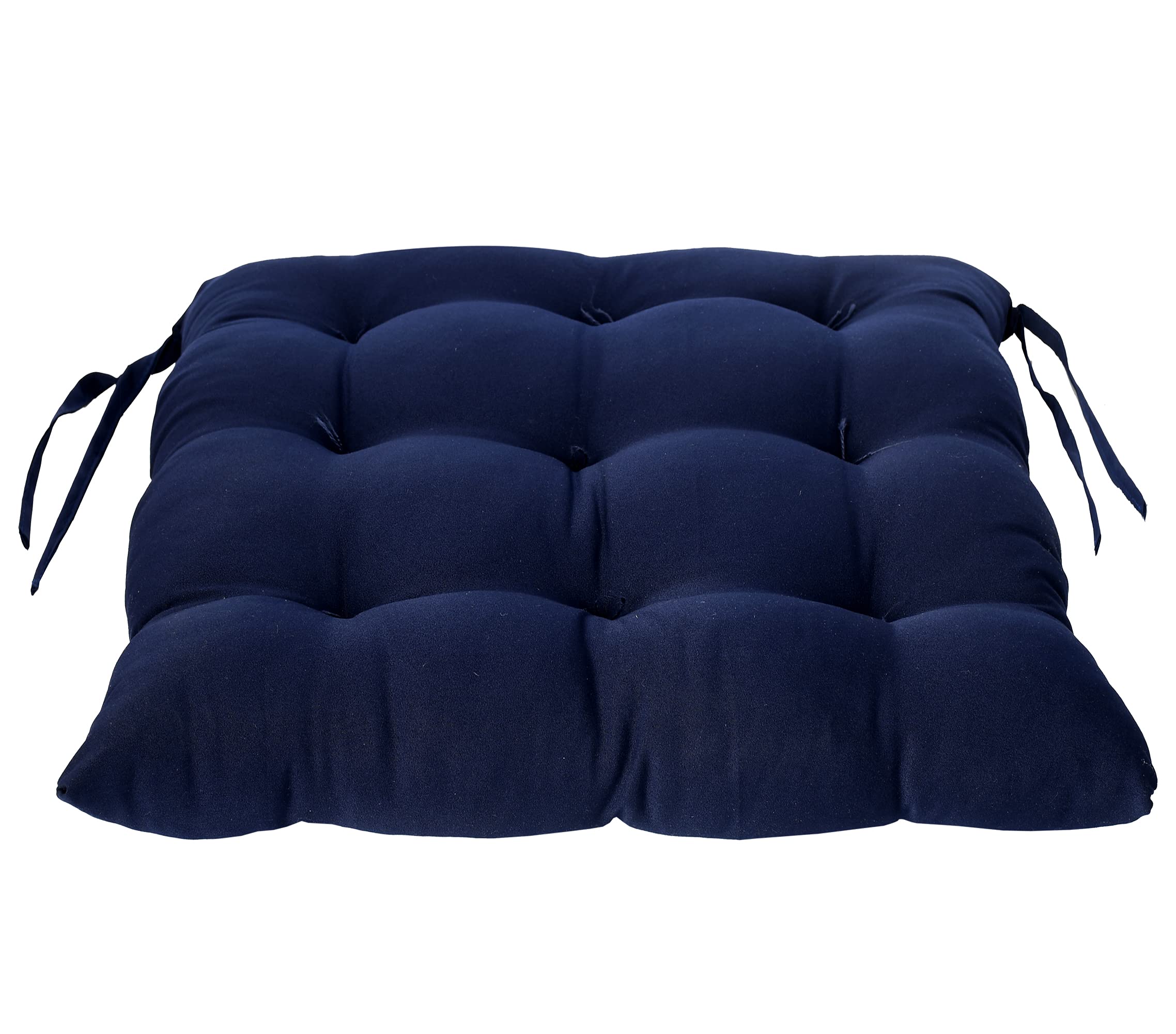 Kuber Industries Microfiber Chair Pad|Chair Cushion Pad for Office, Home|Sitting Cushion|Seat Cushion for Chair (Navy Blue) - view 3
