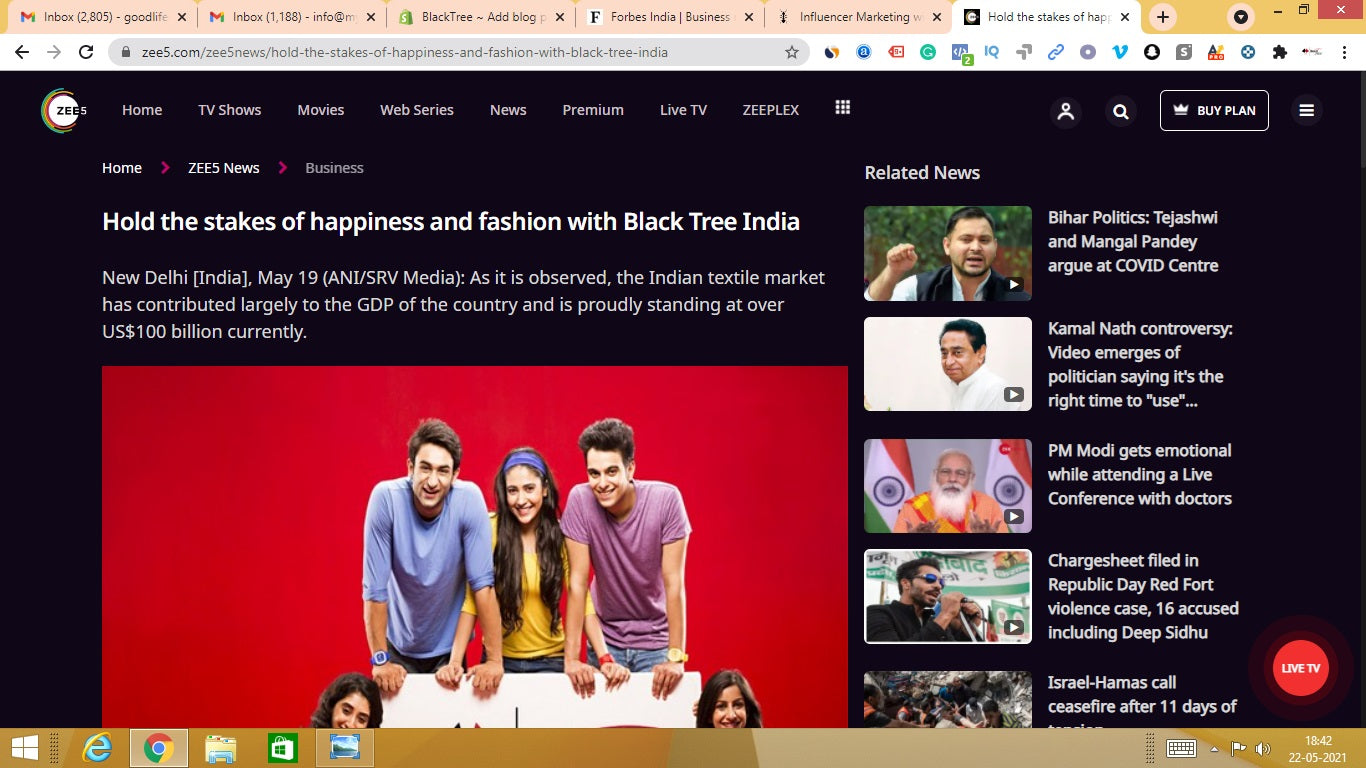 black tree – Hold the stakes of happiness and fashion with Black Tree India