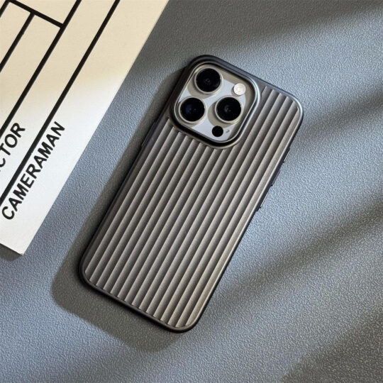 Million Cases Corrugated Pattern Matte Plating Case - iPhone