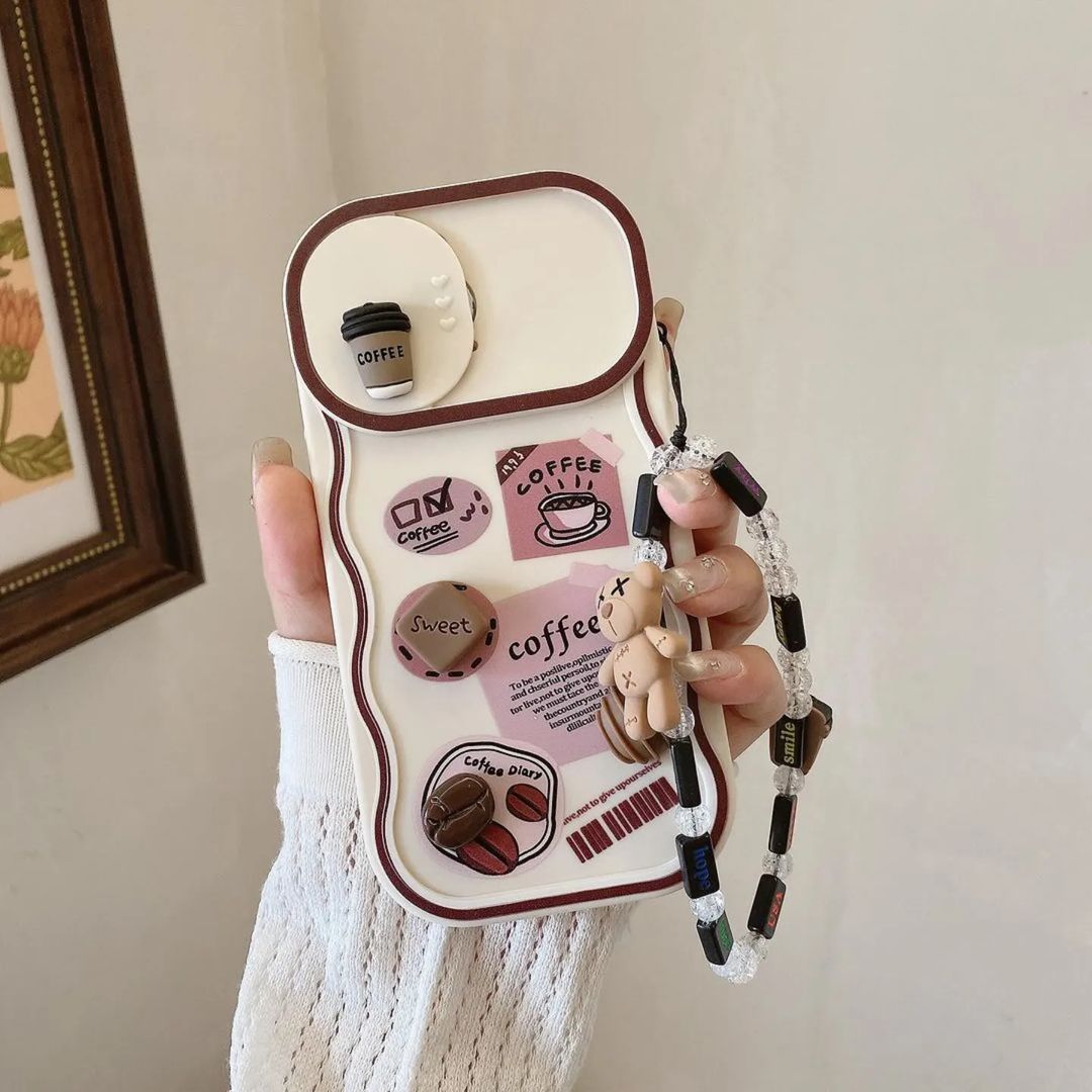 Peeperly 3D Cafe Vibes Sliding Lens Case – No Color - view 3