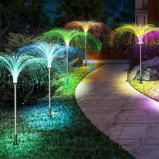 Catterton Outdoor Jellyfish Shape Solar LED Fountain Light - view 2