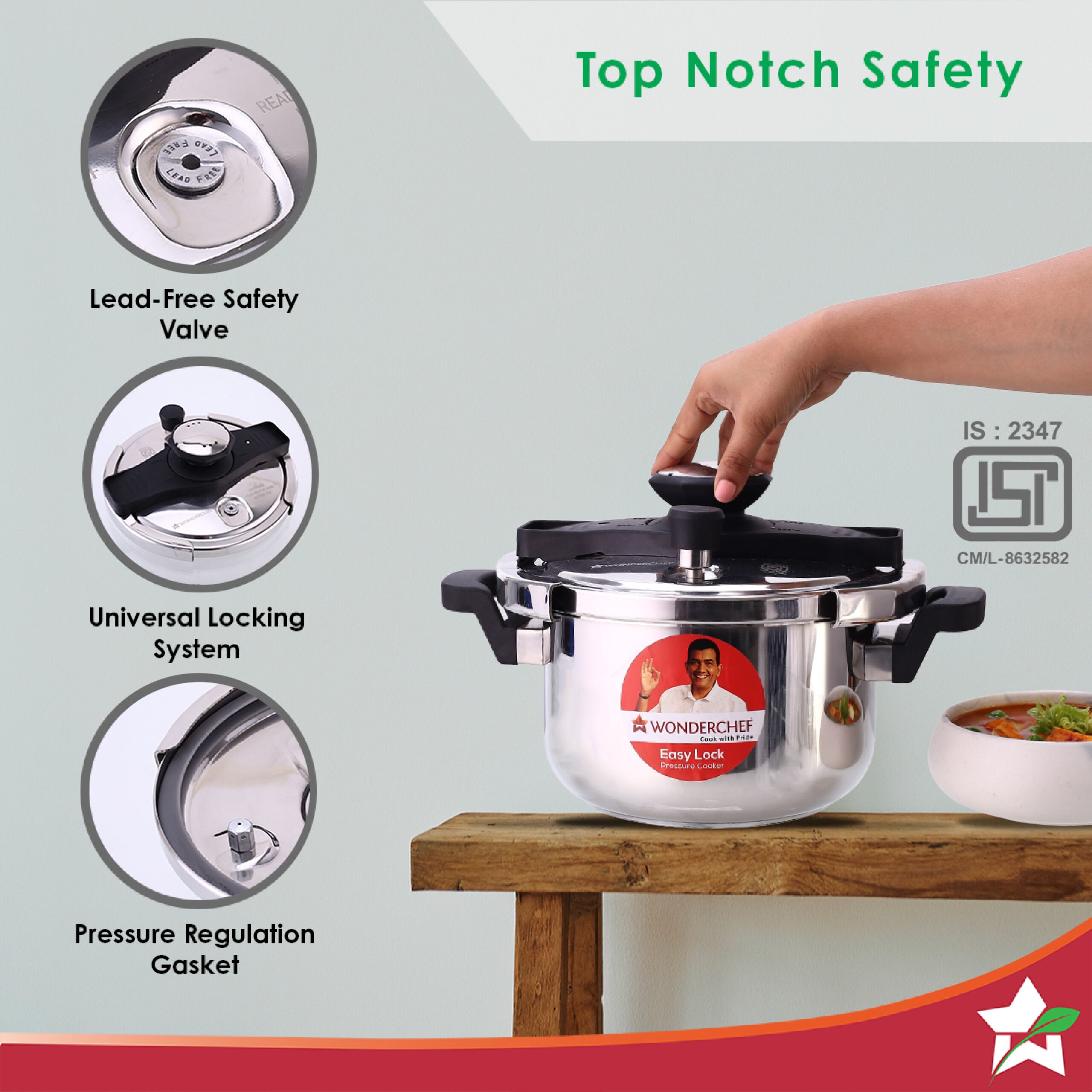 Wonderchef Renewed Easy Lock Stainless - view 4