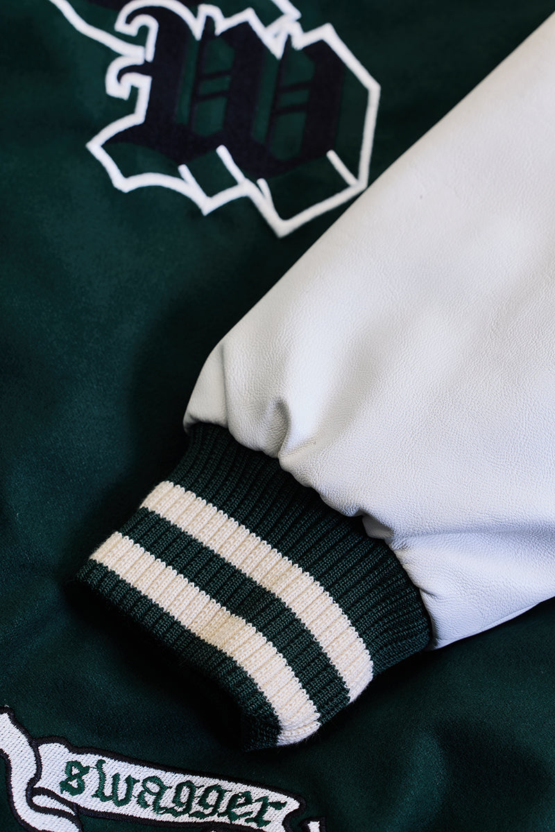 SNITCH Legends Anarchy Dark Green Varsity Jacket - view 11