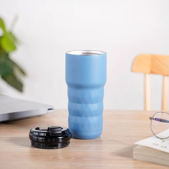 Nestasia Brewster Grande Leakproof Copper Insulated Travel Bottle Azure Blue 680ml - view 2