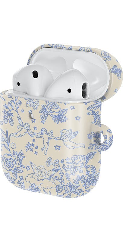 Casetry Cupid's Canvas | Periwinkle Floral AirPods Case - view 2