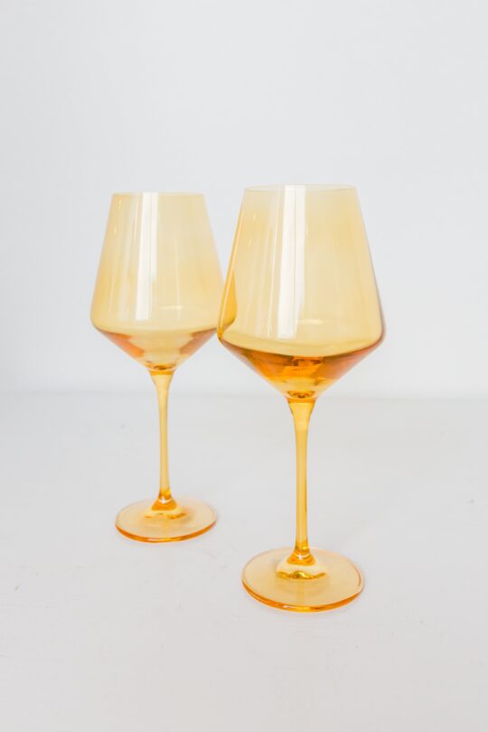 RH Signature Co. Estelle Colored Wine Stemware - Set of 2 {Yellow} - view 2