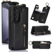 Million Cases Galaxy Z Fold6 Elegant Ring Buckle Leather Wallet Case