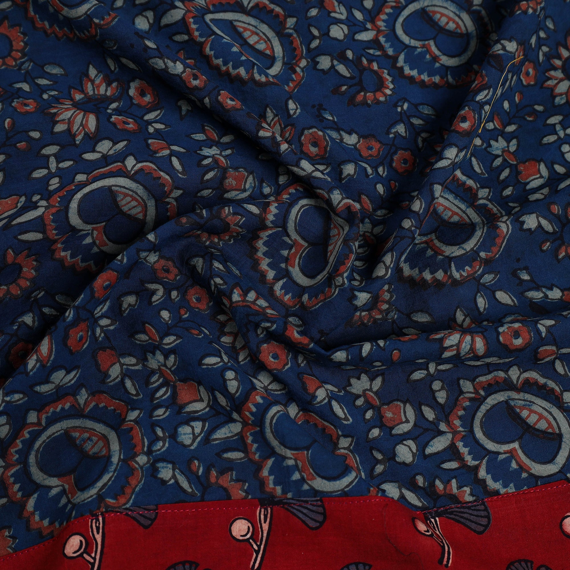 NOORI BAZAR Blue - Block Printed Cotton Akola Blouse Piece 08 - view 2