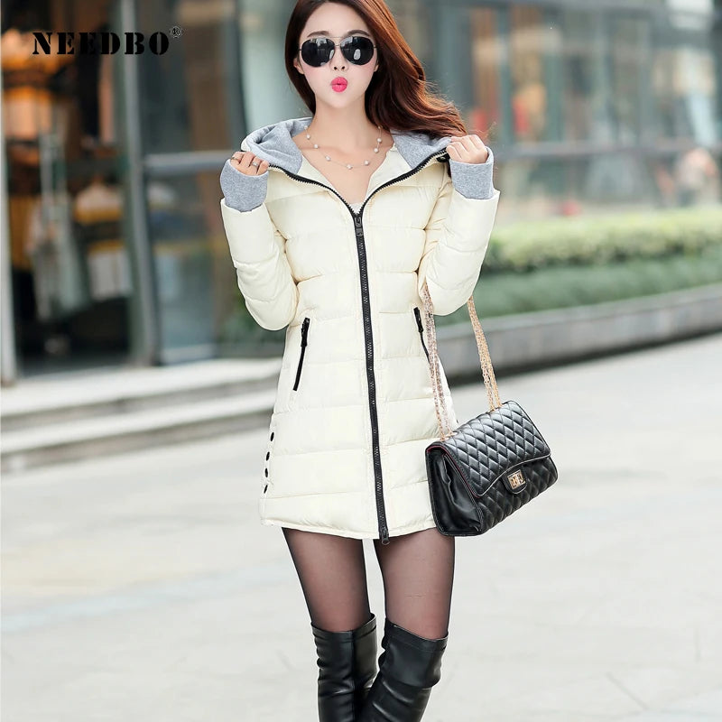 BlackTree Long Winter Jacket Women Parka Pultra Light Coat Winter Hooded - view 4