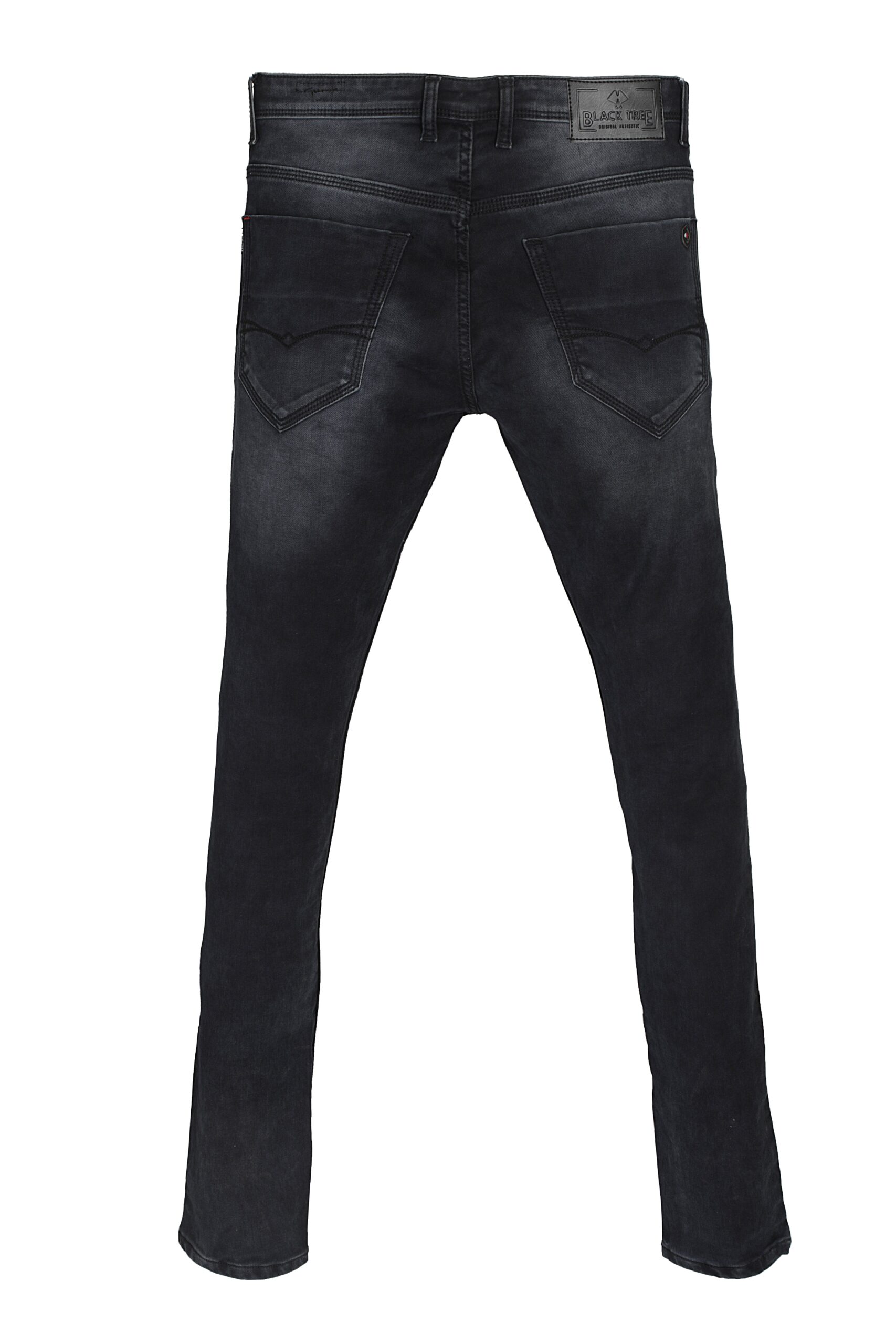 BLACKTREE MEN'S AUTUMN DARK COLOURED STRETCH VINTAGE CASUAL JEANS BT006..