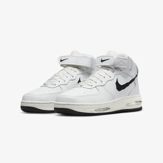 Nike | AIR FORCE 1 MID EVO { SUMMIT WHITE/BLACK-SAIL