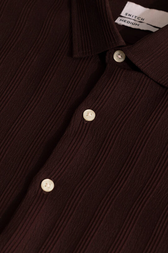SNITCH Quadbar Maroon Shirt - view 2