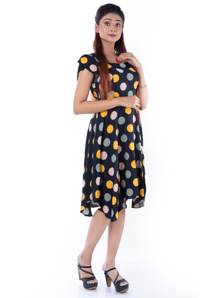 BLACKTREE POLKA DOT DRESS.