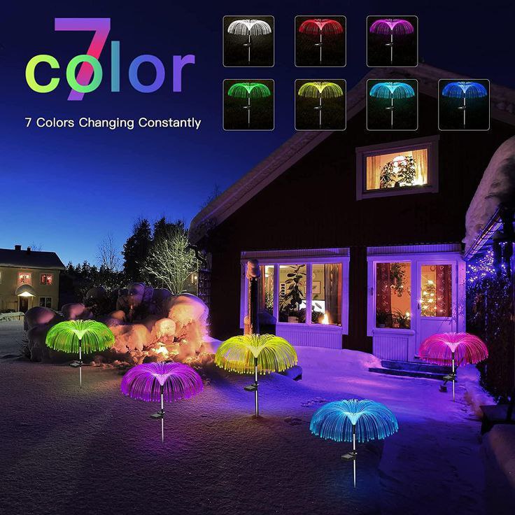 Catterton Outdoor Jellyfish Shape Solar LED Fountain Light - view 6