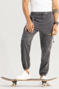 BlackTree Hexa-Pocket Grey Cargo Pant