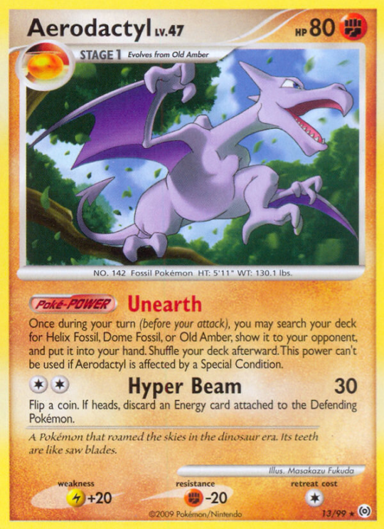 Rare pl4-13 non-holo – Pokémon Aerodactyl - 13/99 - Rare [pl4-13] [Non-Holo] - Aerodactyl - 13/99 - Rare