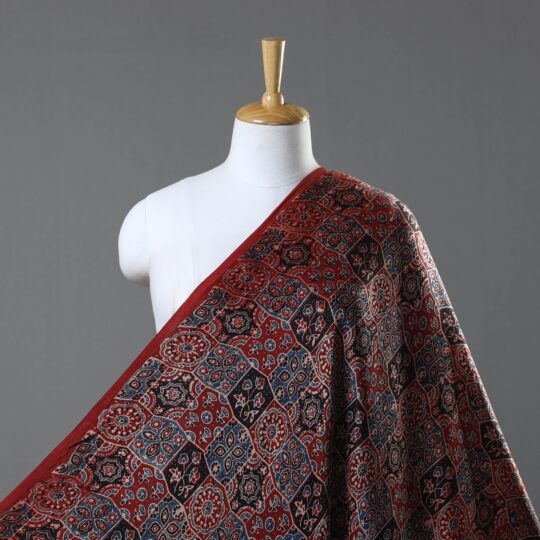 KACHCHH JI CHHAAP Multicolor - Modal Silk Ajrakh Print Fabric 21