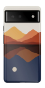 Casetry Opposites Attract | Day & Night Colorblock Mountains Google Pixel Case