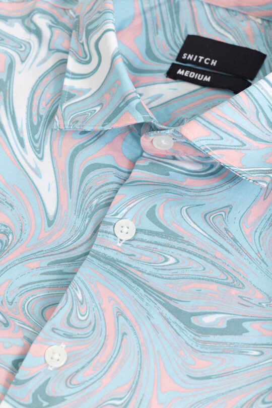 SNITCH Encaustic Blue Shirt - view 2