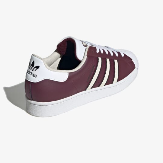 Adidas Originals | SUPERSTAR { MAROON/WONDER WHITE/WHITE - view 2