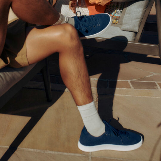 Allbirds Men's Tree Pipers - Basin Blue (Blizzard Sole) - view 2