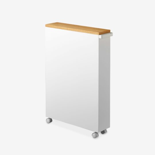 Yamazaki Home Rolling Slim Bathroom Cart With Handle - view 2