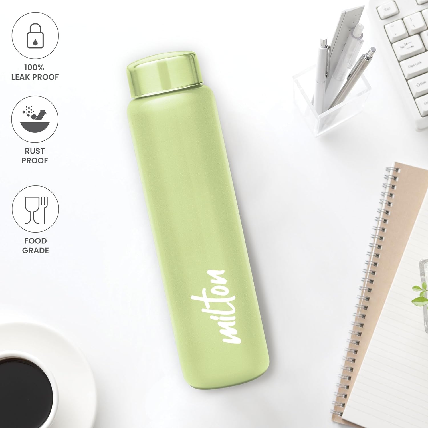 Aqua Stainless Steel Bottle (Milton) - view 2