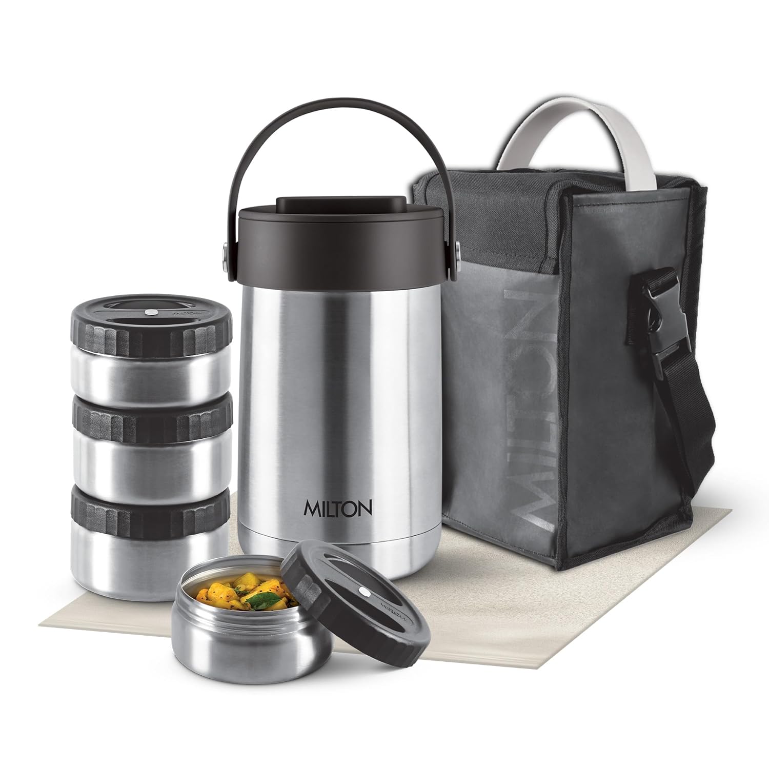 Glamour Thermosteel Stainless Steel Tiffin Box (Milton) - view 13