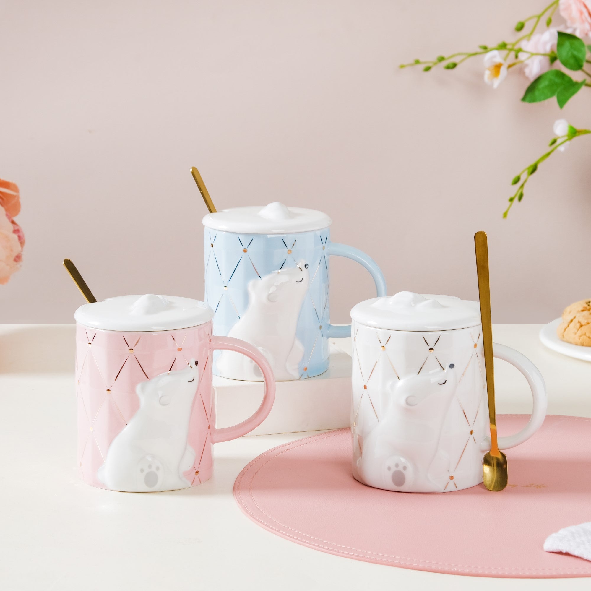 Nestasia Bear Mug With Lid And Spoon - view 11