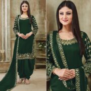 Green suits – BlackTree green-embroidered-georgette-patiala-suit