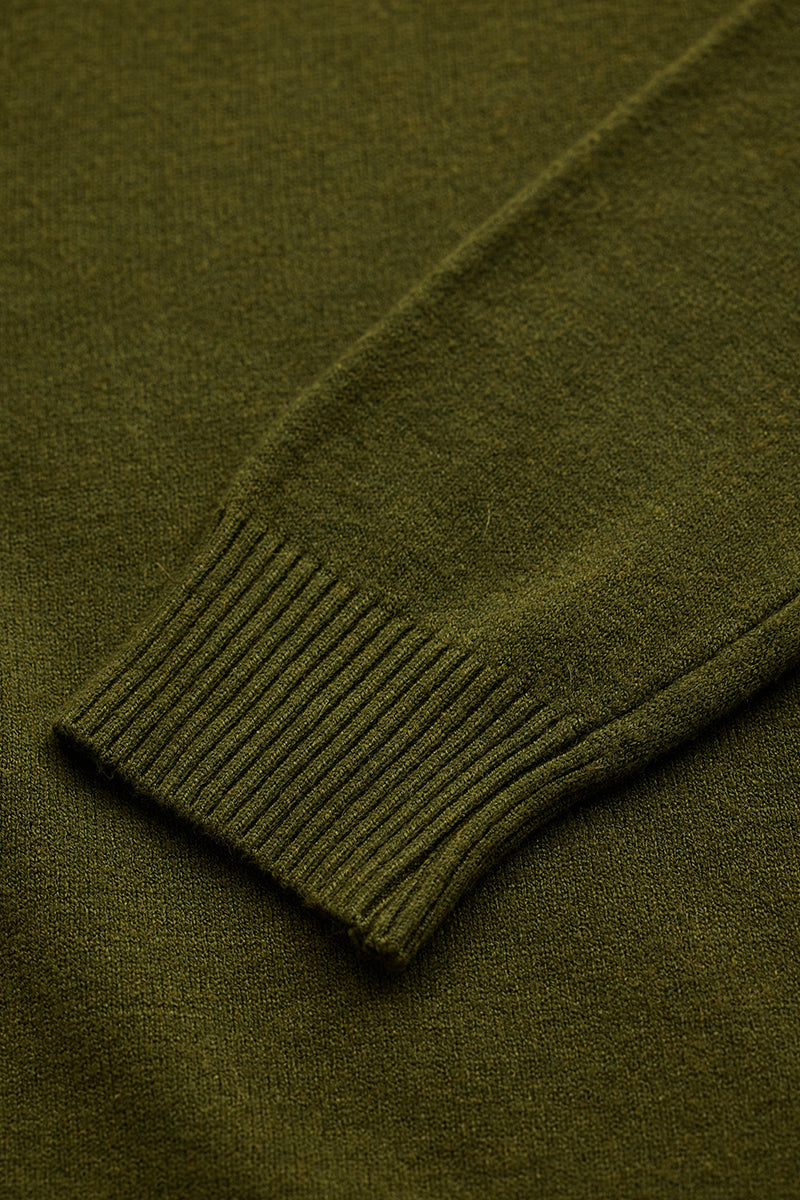 SNITCH Olive Knitted Sweatshirt - view 10