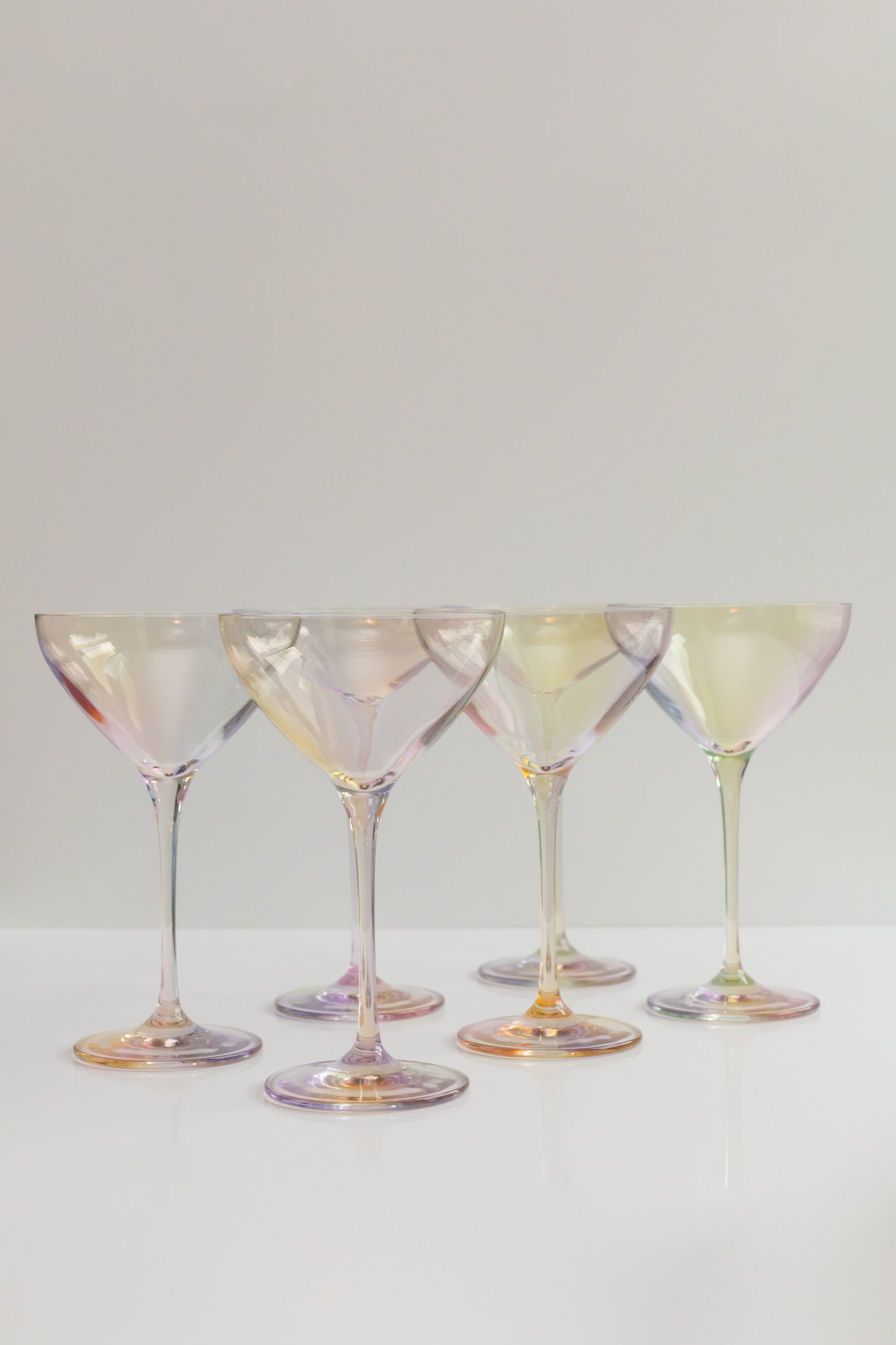 Estelle Colored Glass Estelle Colored Martini Glass - Set of 6 {Iridescent}