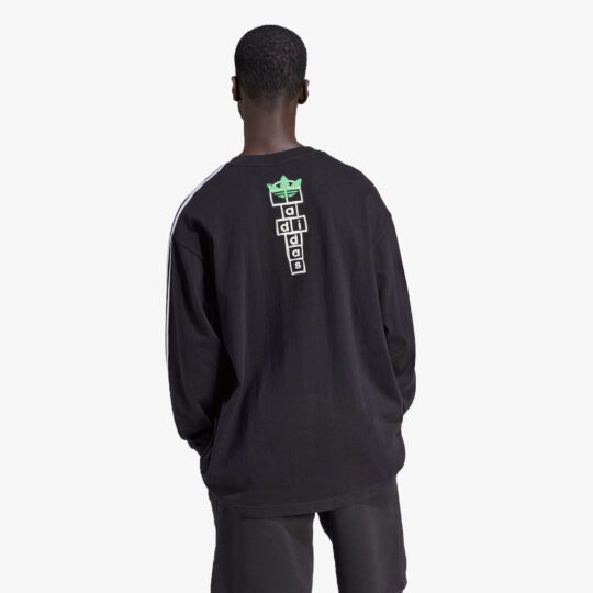 Adidas Originals | KORN LONG SLEEVE TEE { BLACK - view 2