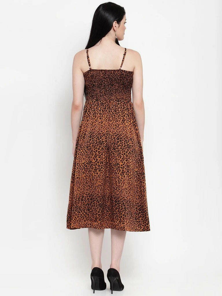 Animal Rayon Printed Women Dress..