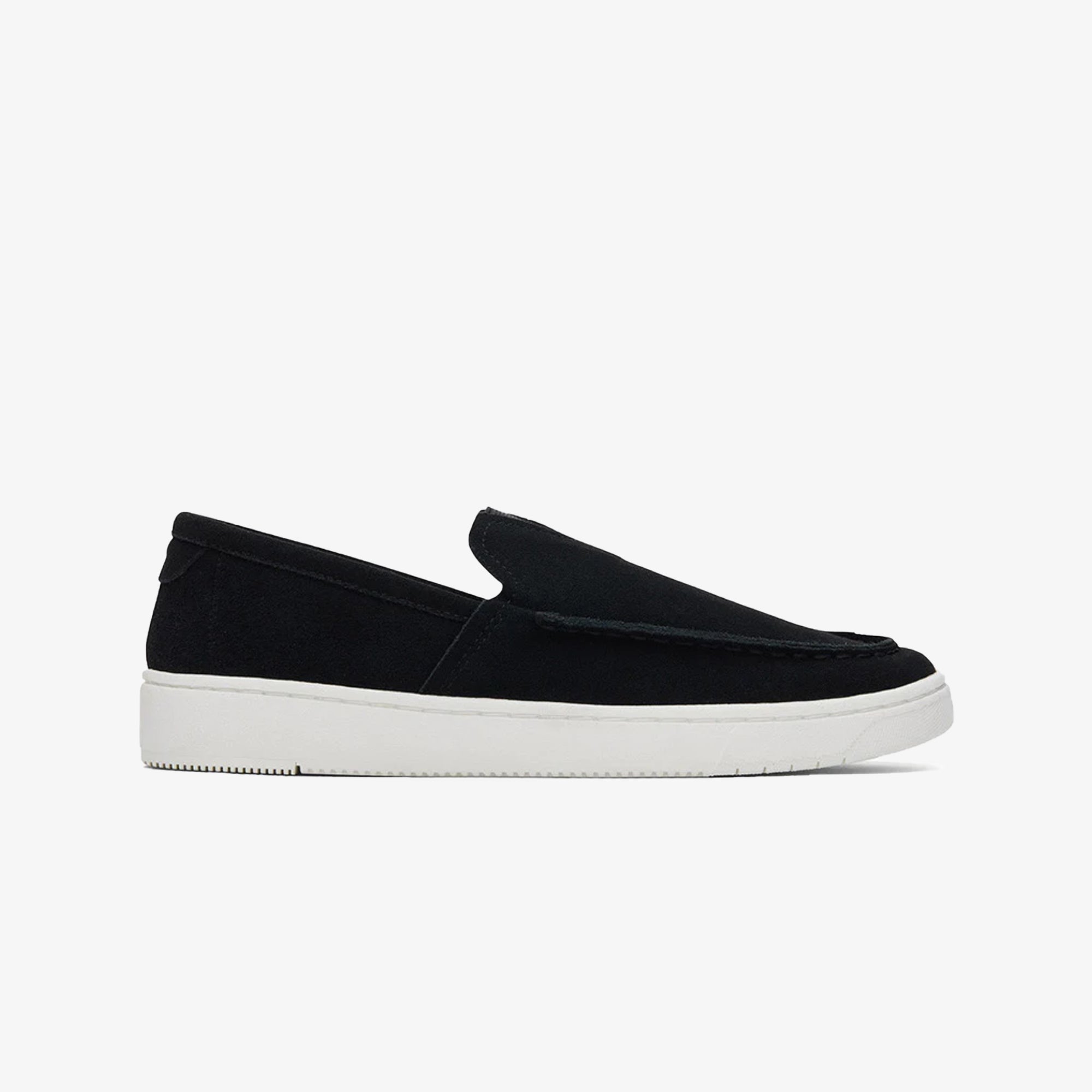Toms | TRVL LITE SUEDE LEATHER BLACK LOAFERS { BLACK - view 4
