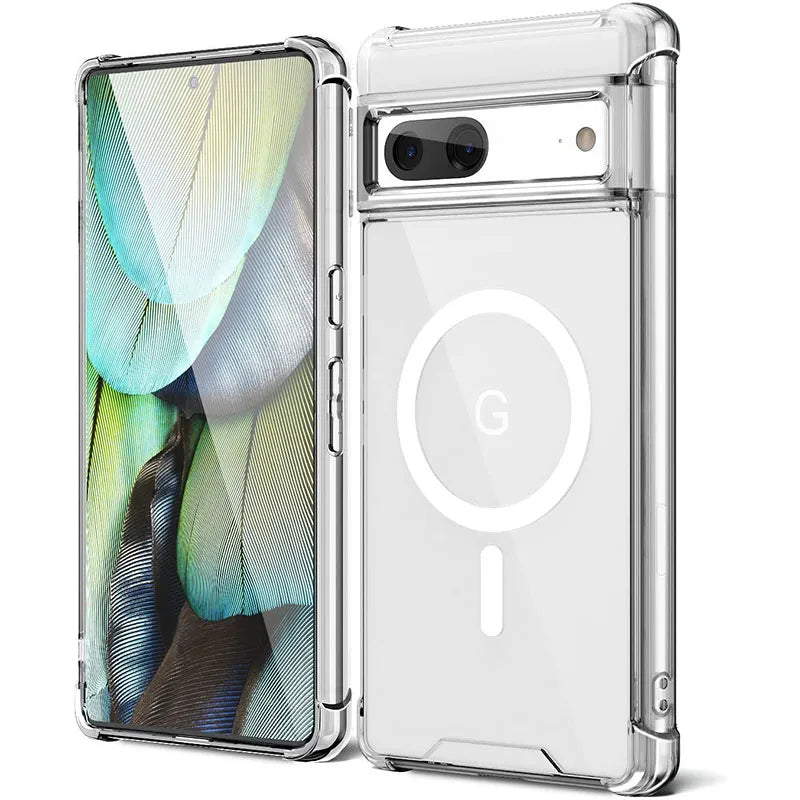 Million Cases Pixel 7 Series Crystal Armor Bumper Edge Magsafe Case