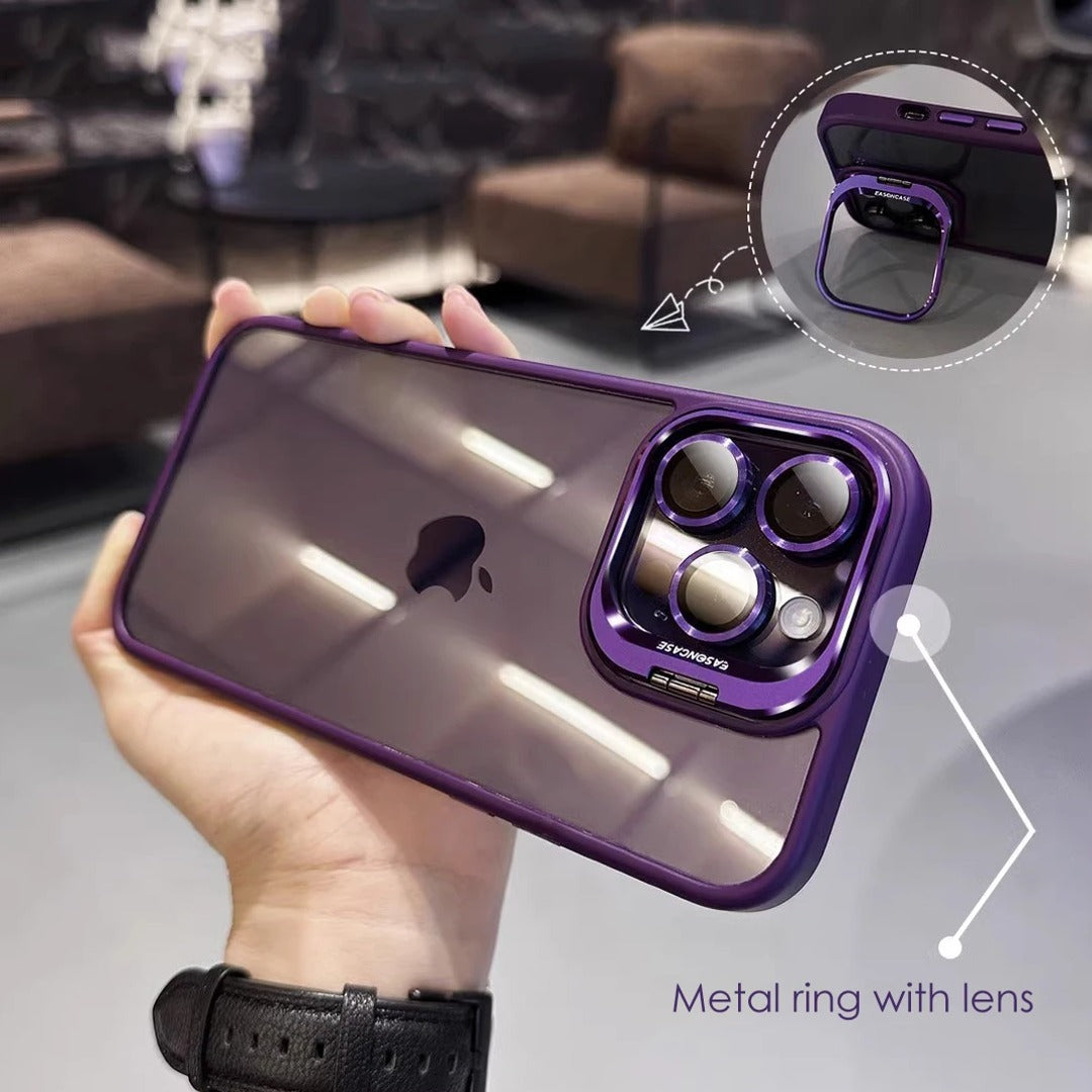 Million Cases iPhone 15 Series Luxury Camera Lens Flip Bracket Case - view 11